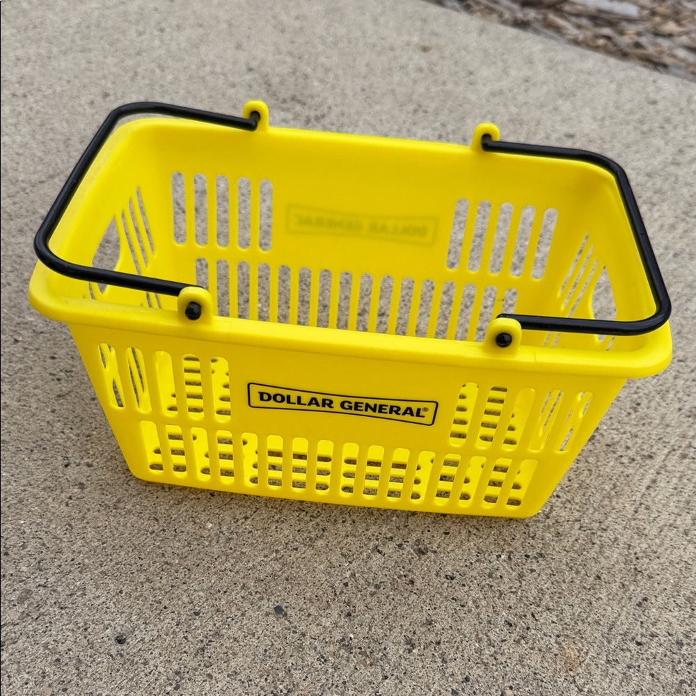 Mini Dollar General Shopping Basket